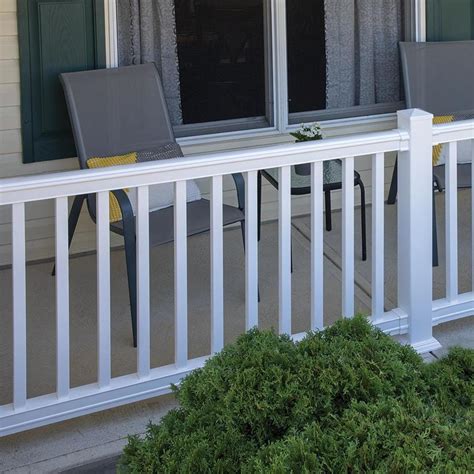 home depot pvc railing|32 inch deck railing.